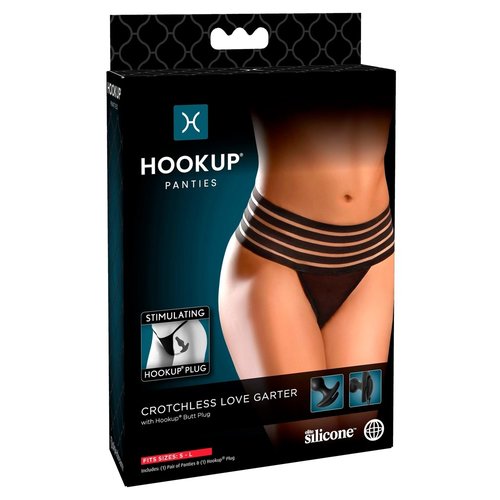 Hookup Kruisloze Buttplug String met Tailleband S-L