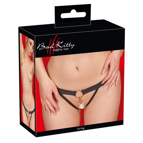 Bad Kitty Sexy Open String met Stimulatie Ketting