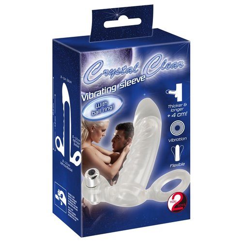 You2Toys Penis Sleeve Extender met Vibratie en Cockring