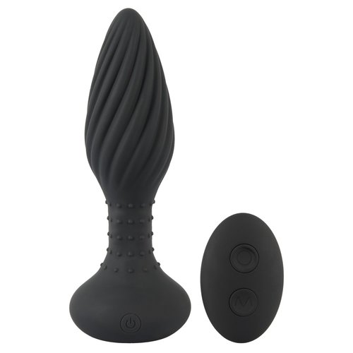 ANOS ANOS Vibrerende Buttplug Luxe Geribbeld