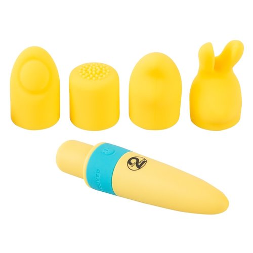 You2Toys Pocket Power Mini Vibrator met Opzetstukken