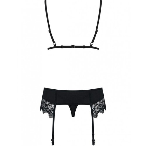 Obsessive Moketta Jarretel Lingerie Set