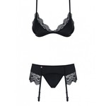 Obsessive Moketta Jarretel Lingerie Set