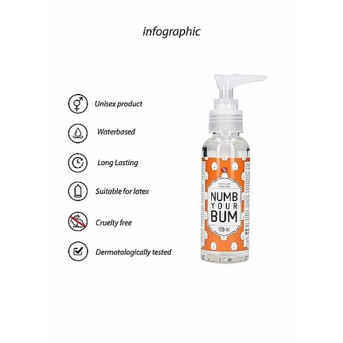 Shots Anaal Glijmiddel Numb Your Bum  100 ml