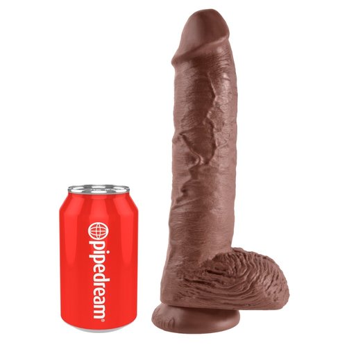 King Cock King Cock Realistische Dildo XXL Donkerbruin