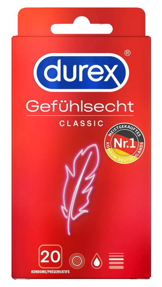 Ontwikkelen Albany presentatie Durex Gevoelsecht Classic Condooms 20 stuks - Vibies.nl | Seksspeeltjes  morgen bij je thuis bezorgd geheel anoniem.