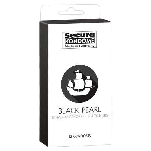 Secura Kondome Secura Stimulerende Condooms Black Pearl 12 stuks