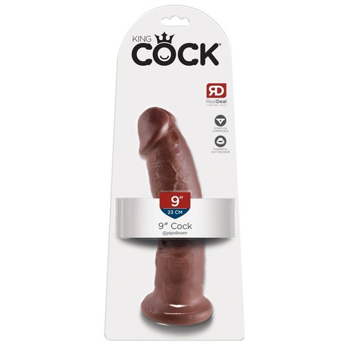 King Cock King Cock Realistische Dildo Large Donkerbruin