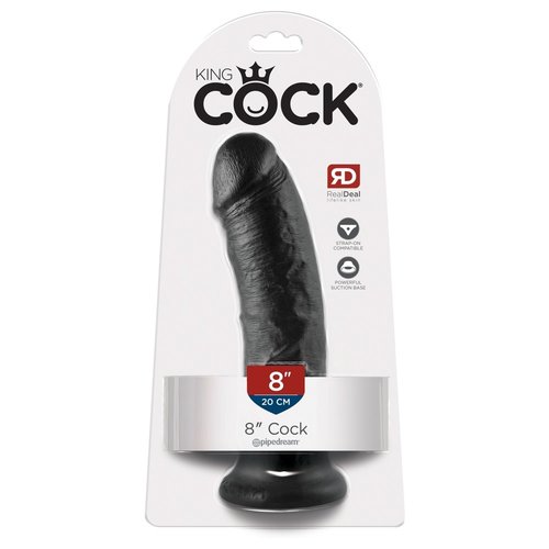 King Cock King Cock Realistische Dikke Dildo Medium Zwart