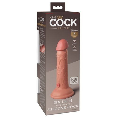 King Cock Dual Density Elite Realistische Dildo Small Beige