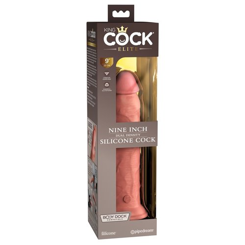King Cock Dual Density Elite Realistische Dildo Large Beige