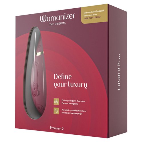 Womanizer Womanizer Premium 2 Luxe Luchtdruk Vibrator Rood