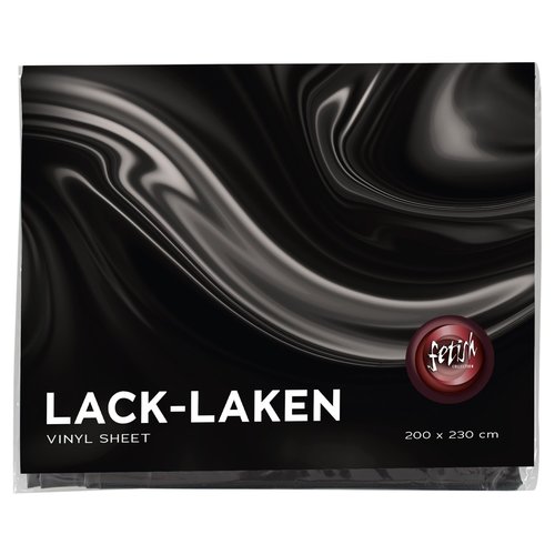 Fetish Collection Fetish Lak Laken van Vinyl Glanzend Zwart 200x230