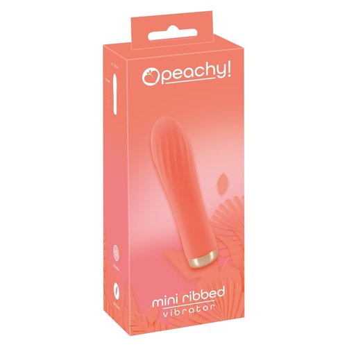 Peachy! Mini Ribbed Vibrator You2Toys Peachy! Mini Ribbed Vibrator