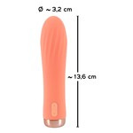 Peachy! Mini Ribbed Vibrator You2Toys Peachy! Mini Ribbed Vibrator