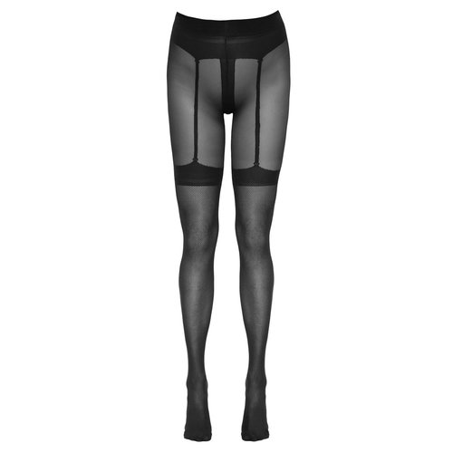 Cottelli Collection Stockings & Hosiery Sexy Open Panty met Faux Jarretel Uitstraling