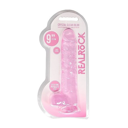 RealRock Realrock Realistische Dildo Transparant met Zuignap 23 cm