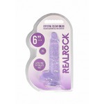RealRock Crystal Clear Realistische Dildo Transparant met Zuignap 15 cm