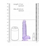 RealRock Crystal Clear Realistische Dildo Transparant met Zuignap 15 cm