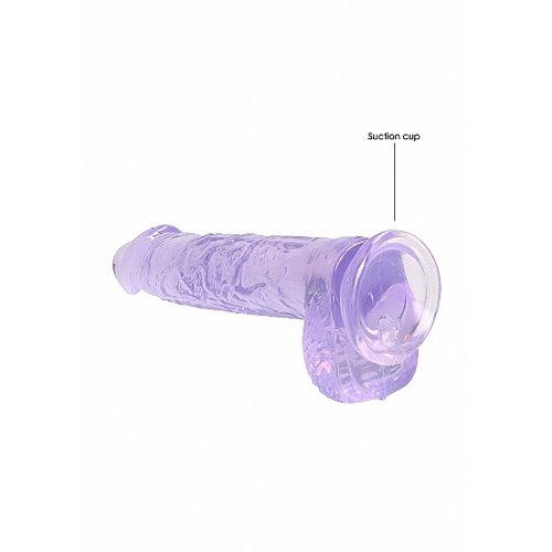 RealRock Crystal Clear Realistische Dildo Transparant met Zuignap 15 cm