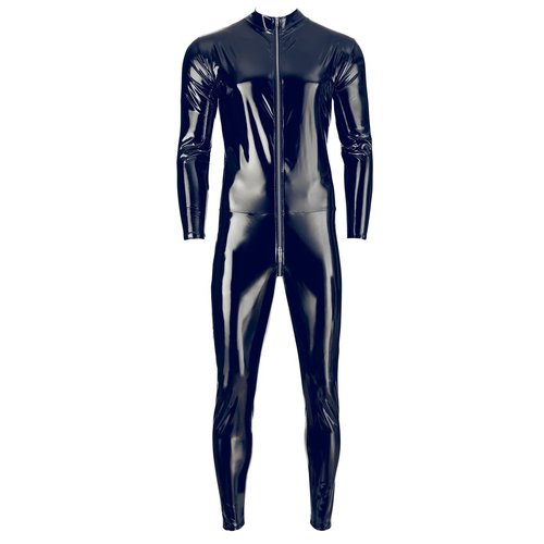 Black Level Vinyl Lak Body Jumpsuit voor Mannen