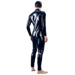 Black Level Vinyl Lak Body Jumpsuit voor Mannen