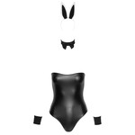 Cottelli Collection Costumes Wetlook Bunny Kostuum Set met Accessoires