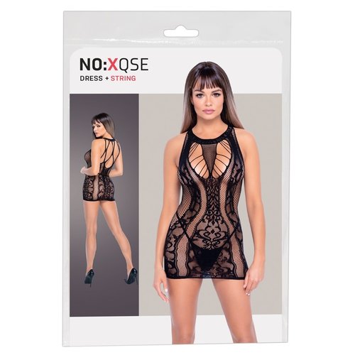 NOXQSE Sexy Licht Transparante Jurk met Mesh