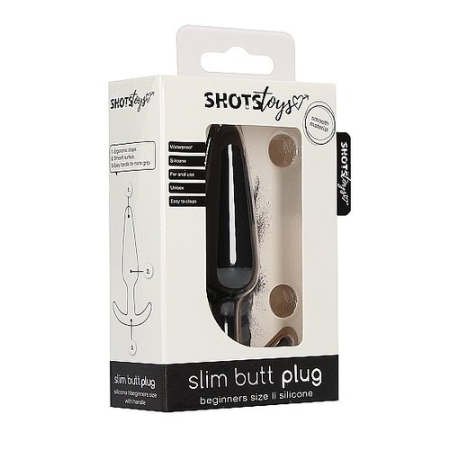 Shots Toys Slim Buttplug Siliconen Small