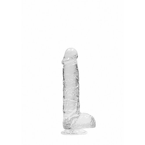 RealRock Realistisch Doorzichtige dildo met Balzak 15 cm