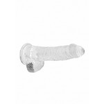 RealRock Realistisch Doorzichtige dildo met Balzak 15 cm