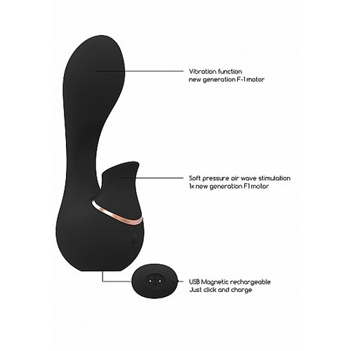 Irresistible Irresistible Mythical Luchtdruk G-spot Stimulator Zwart