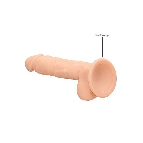 RealRock Realrock  Siliconen Dildo met Balzak 18 cm