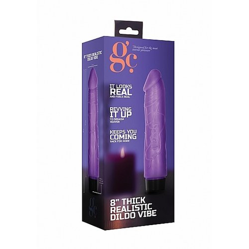 GC Thick Realistic Dildo Vibe Paars 17.5 cm
