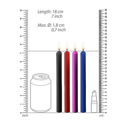 Ouch! Teasing Wax Mix Erotische Kaarsen 4 st