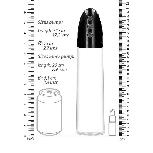 PUMPED Rechargeable Automatic Cyber Penis Pomp met Sleeve