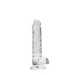 RealRock Realistic Dildo met Balzak Transparant 17 cm