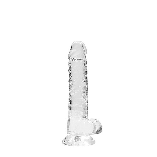 RealRock Realistic Dildo met Balzak Transparant 17 cm