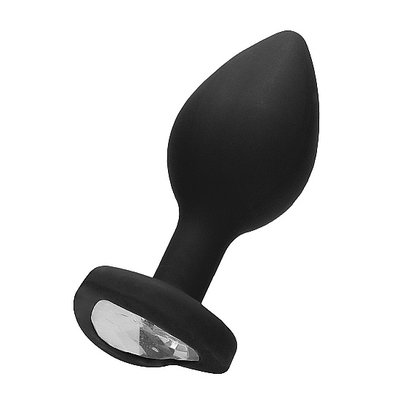 Diamond Heart Buttplug Zijdezacht en Elegant Large