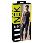 NEK Strakke Bikerstyle Wetlook Jumpsuit Mannen