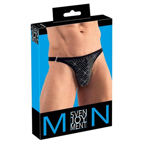 Svenjoyment Glitter String met Diamantjes voor Mannen