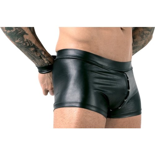 Svenjoyment Bondage Ruige Wetlook Bondage Short met Boeien