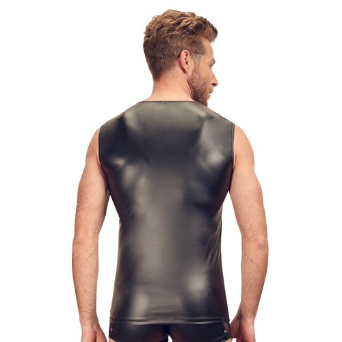 Svenjoyment Fetish Matte Wetlook Shirt met Studs