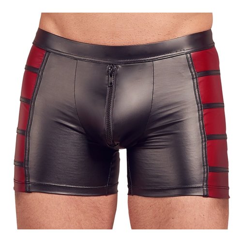 NEK Elastische Fetish Shorts met Dual Wetlook Motief