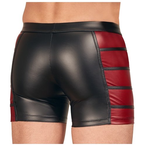 NEK Elastische Fetish Shorts met Dual Wetlook Motief