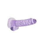 RealRock Realistische Zuignap Dildo Transparant met Balzak 17 cm