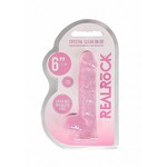 RealRock Realistische Zuignap Dildo Transparant met Balzak 15 cm