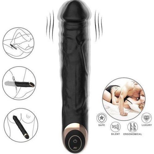 EZlove Luxe Natuurlijke Vibrator Zwart