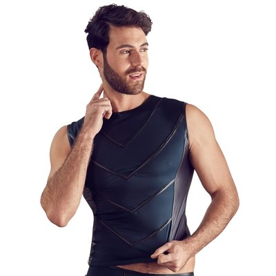 Matte Bandjes Shirt met Wetlook Elementen