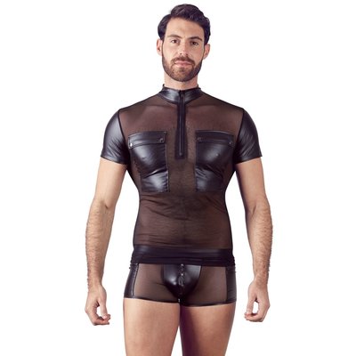 Licht Transparante Shirt met Wetlook Achterkant